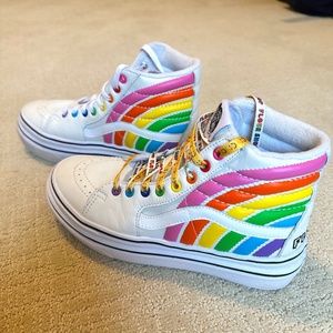 Vans X FLOUR SHOP Super ComfyCush Sk8-Hi Rainbow